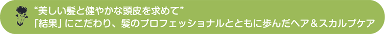 美しい髪と健やかな頭皮を求めて